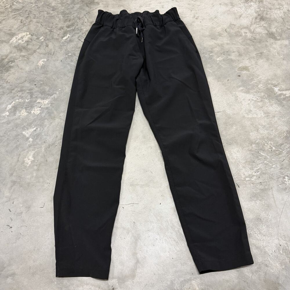 Lululemon On The Fly Pants Black Woven Women’s Size 6